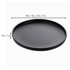 Ondina | Melamine Dinnerware Set | 16-Piece Farm Style | Gray, Black, Green