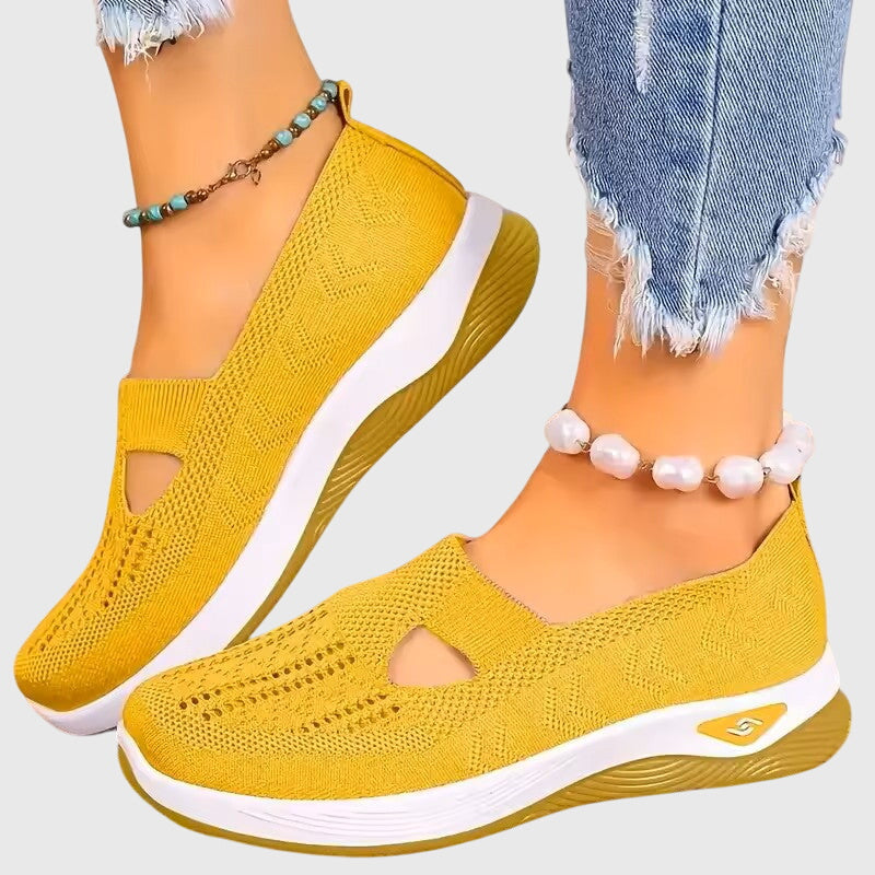Greta | Women's Orthopaedic Slip-On Shoes | Knitted, Cushioned Sole, All-Day Comfort