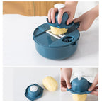 Della | 12-in-1 Cutting Set | Multi-Function Kitchen Slicer | Stainless Steel