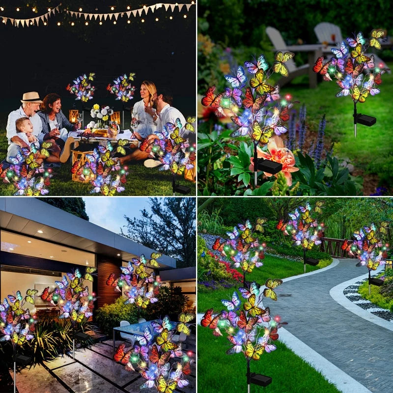Aria | Solar Butterfly Lights | Outdoor Garden Decor | IP65, 56 LED
