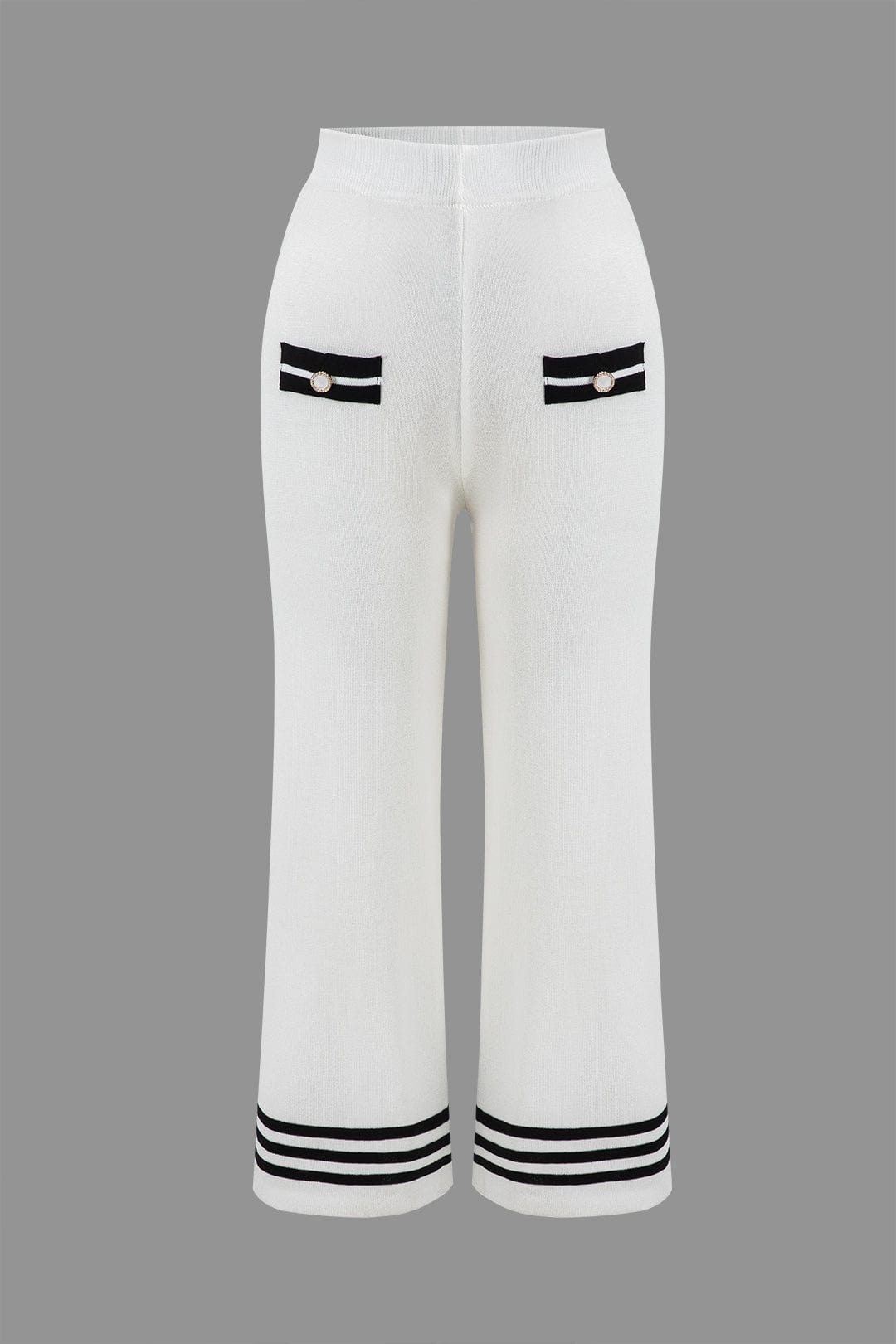 Wynne | Women's Knit Two-Piece Set | Cropped Cardigan & Wide-Leg Pants
