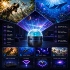 Galaxy Sky Projector Night Light | 360 Rotating USB Powered