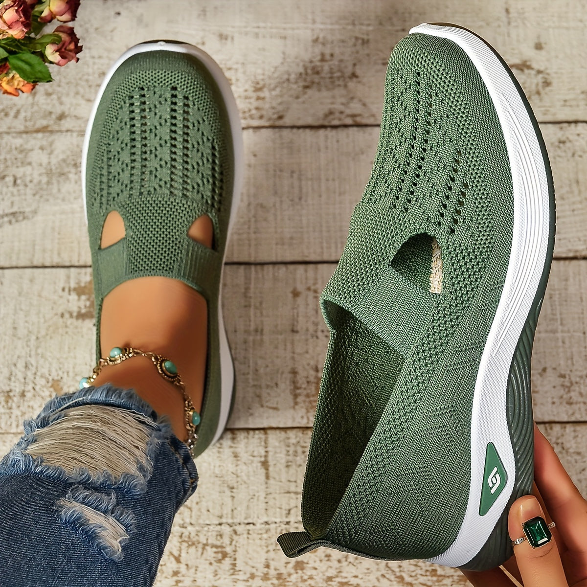 Orthopedic Slip On Shoes Women | Arch Support Cushioned Gel Sole