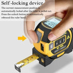 Wynne | Laser Tape Measure 3-in-1 | Infrared Rangefinder, LCD Display | 16.4 ft
