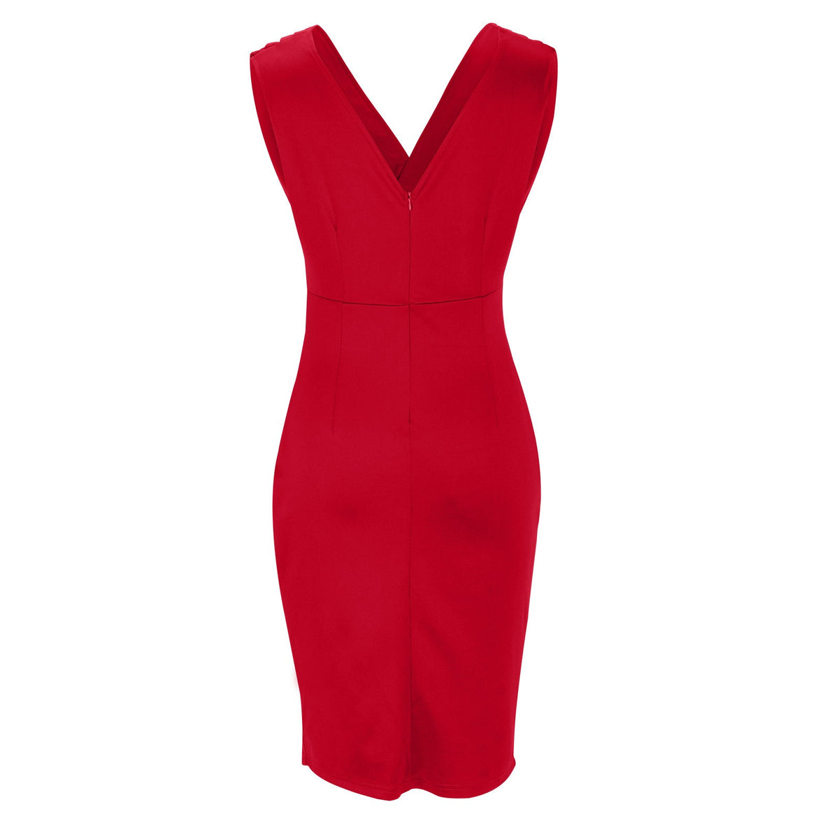 Summer Dress | Women Slim Fit Bodycon V Neck Side Slit Dress