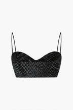 Mila | Two-Piece Skirt Set | Sequin Bustier & Maxi Skirt, Black | Formal