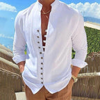 Aria | Men's Cotton Shirt | Long Sleeve, Casual Relaxed Fit