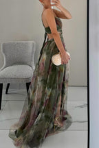 Floral Dress Women Long Maxi Length Flowy Lightweight Breathable
