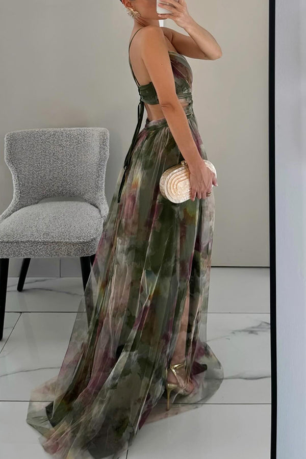 Floral Dress Women Long Maxi Length Flowy Lightweight Breathable