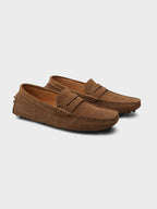 Marlowe | Suede Loafers | Men's Slip-On Boat Shoes | Calf Suede, Laceless