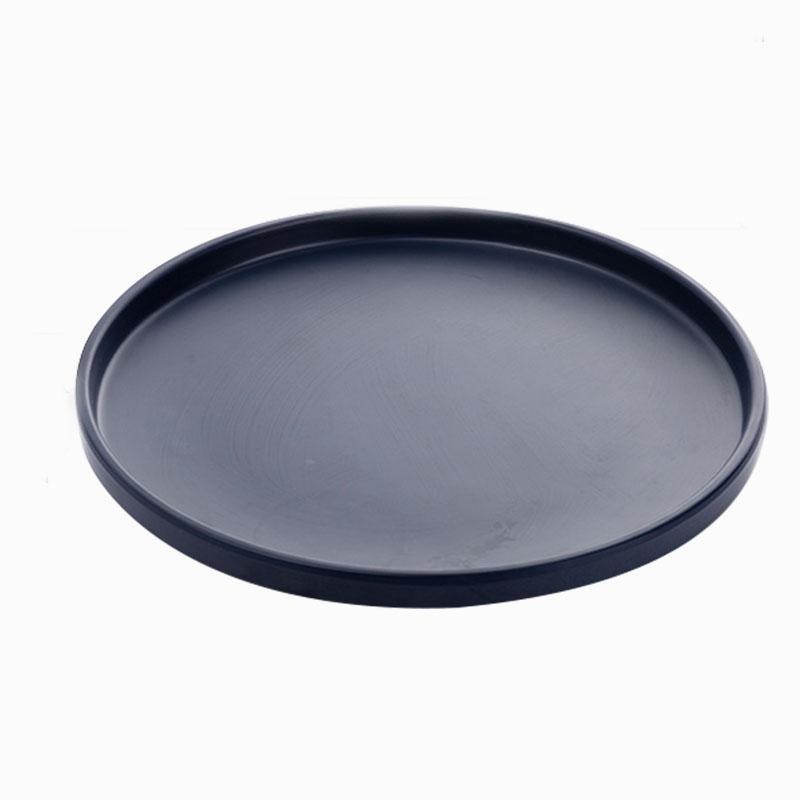 Ondina | Melamine Dinnerware Set | 16-Piece Farm Style | Gray, Black, Green