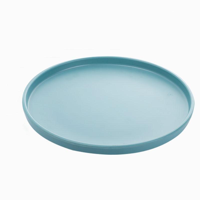 Ondina | Melamine Dinnerware Set | 16-Piece Farm Style | Gray, Black, Green