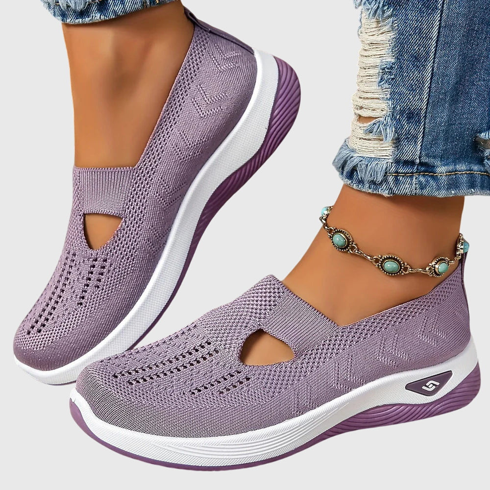 Greta | Women's Orthopaedic Slip-On Shoes | Knitted, Cushioned Sole, All-Day Comfort