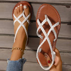 Orthopedic Sandals Women Braided Strap Arch Support Lightweight