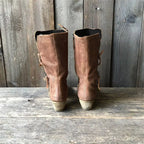 Women's Autumn Boots | Brown Leather, Water-Resistant | Gigi