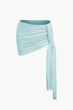 Jade | Two-Piece Set | One-Shoulder Top & Draped Mini Skirt | Women's
