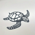 Nova | Metal Sea Turtle Wall Art | Handmade, Coastal Decor | Nautical Beach Theme