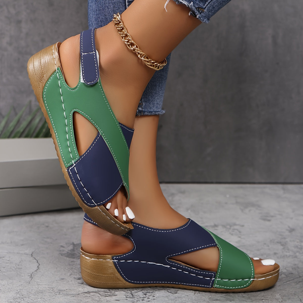 Women Orthopedic Sandals Lightweight Cushioned Footbed Anti Slip Sole
