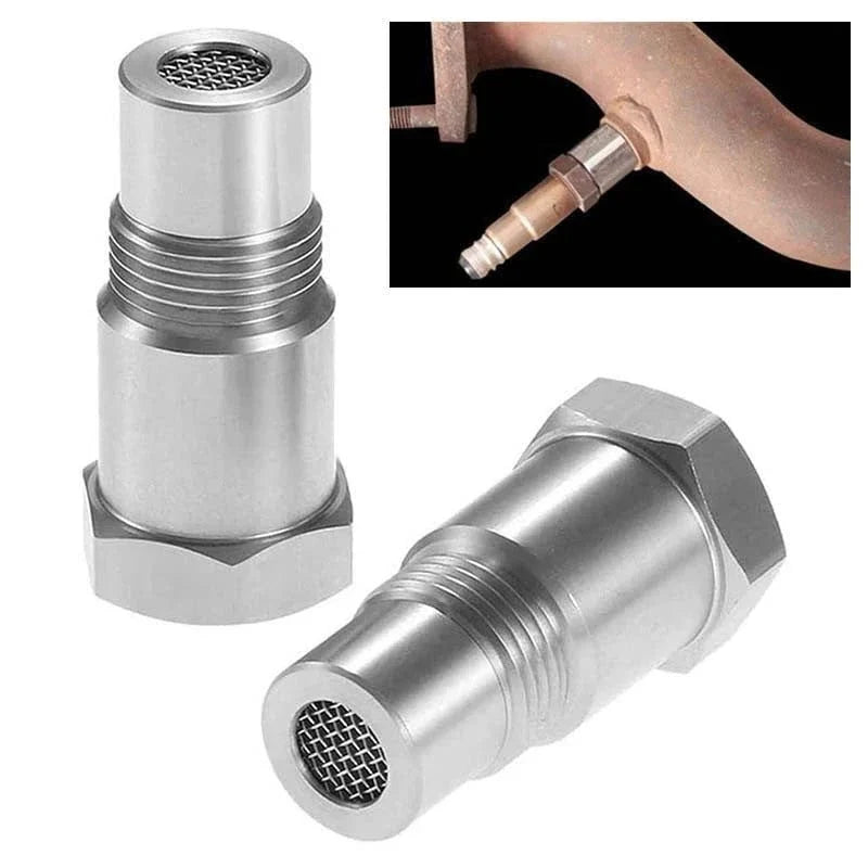 Alba | O2 Sensor Adapter | Check Engine Light Eliminator | M18x1.5, Stainless Steel