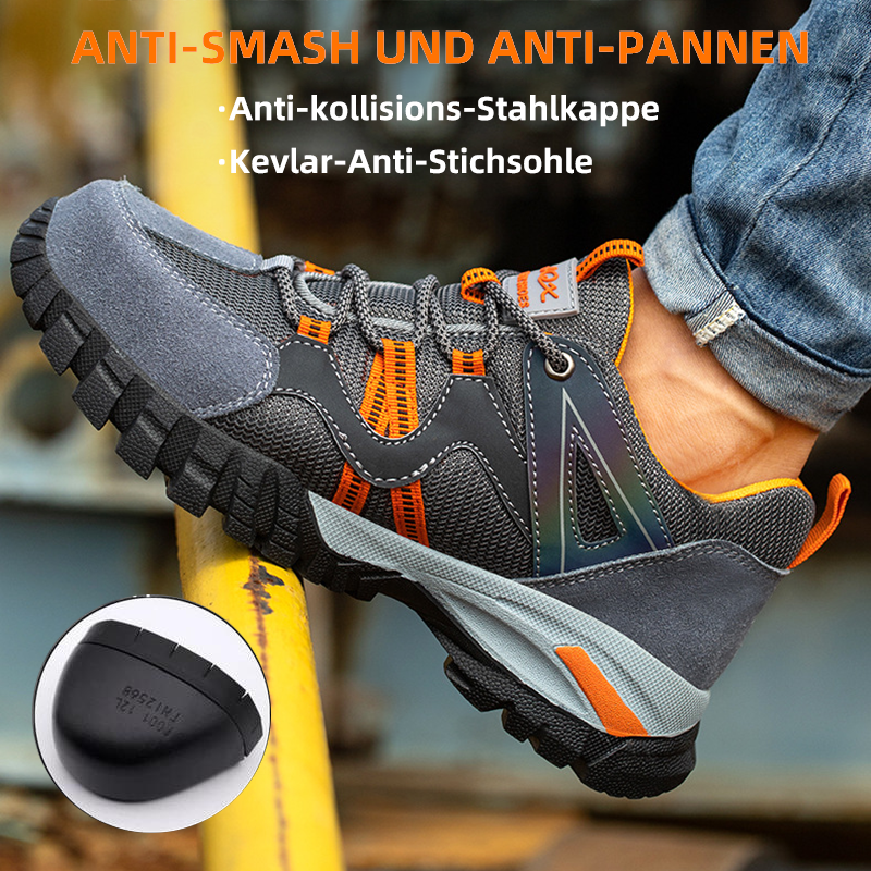 Marlow | Safety Shoes | Anti-Smash, Steel Toe, Non-Slip | Reflective, Breathable