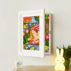 Della | Kids Drawing Display Frame | Rotating Art Frame | Stores 150 Drawings