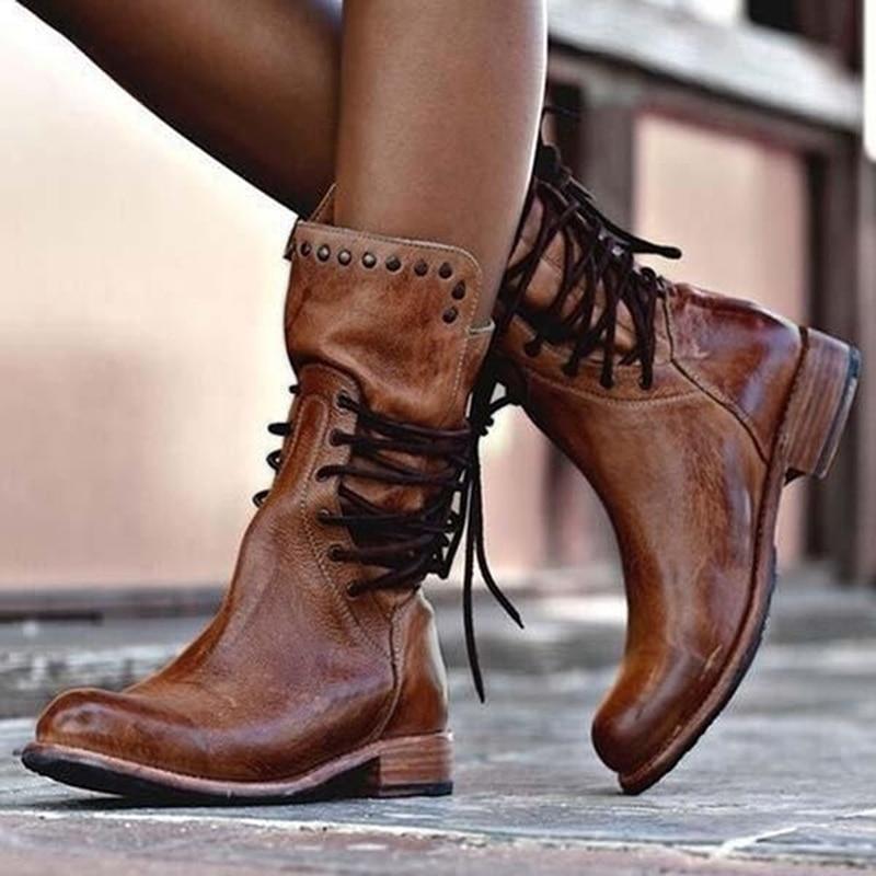 Women Boots Heel Stability Calf