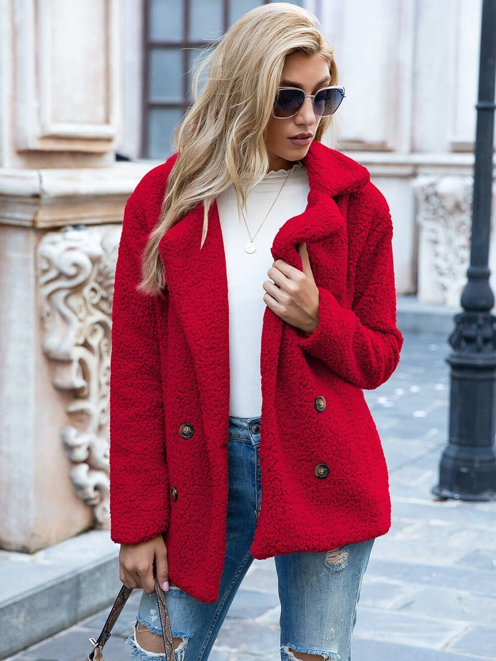 Women's Coat | Lapel Collar, Mid-Length | Linnea