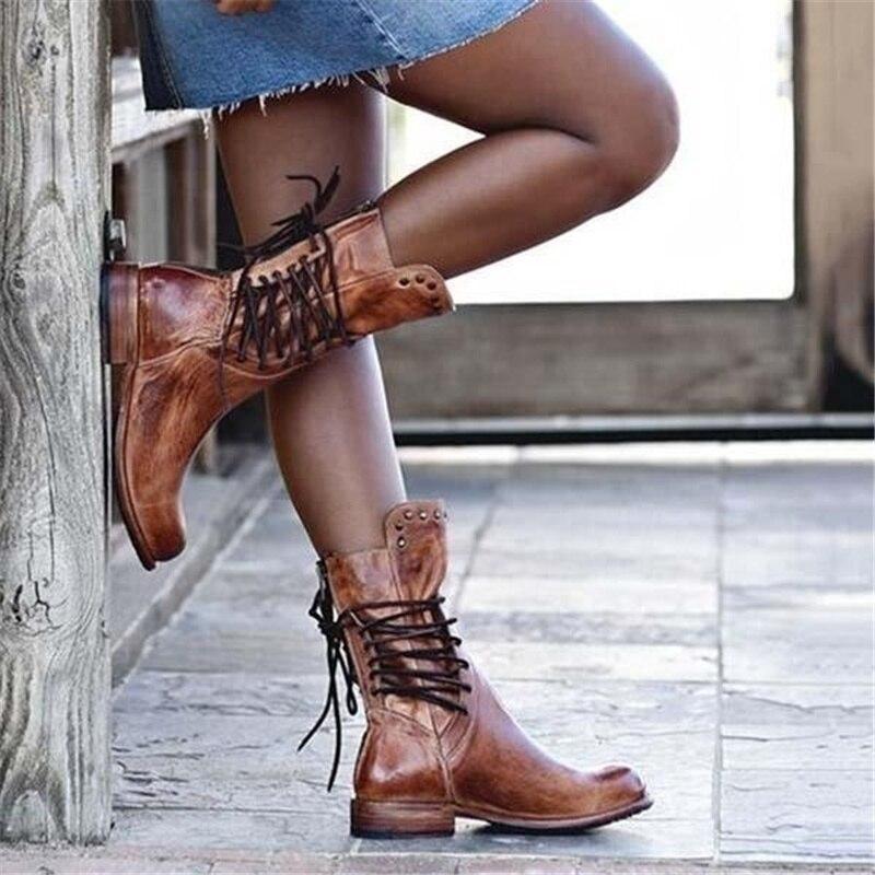 Women Boots Heel Stability Calf