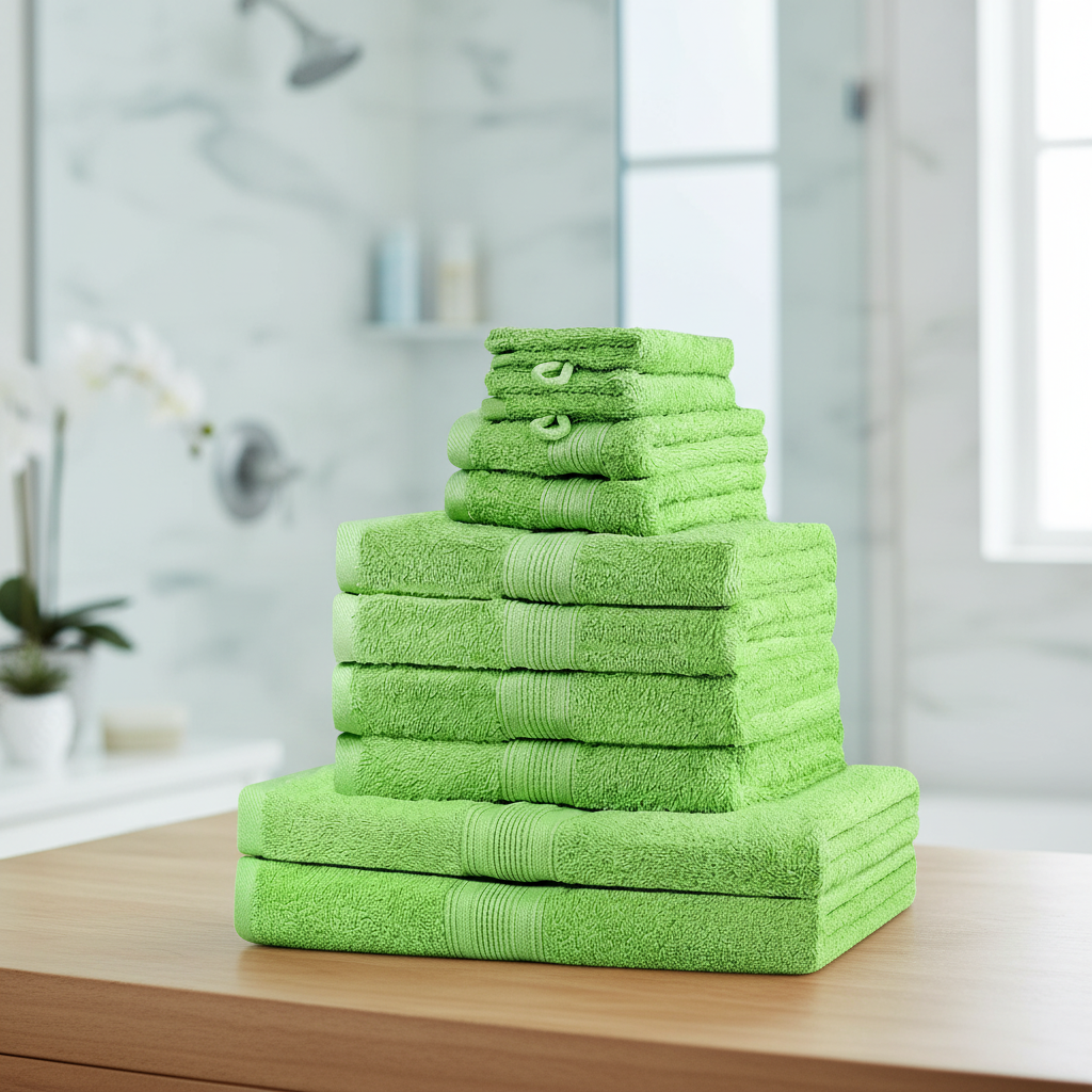 Jolie | Towel Set 10-Piece | 100% Cotton, Soft & Absorbent | Oeko-Tex Certified