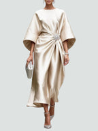 summer dress | Women Maxi Shimmer Sheath Floor Length Dress