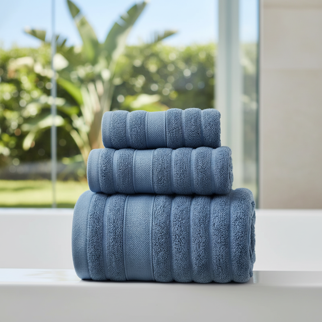 Kira | Cotton Towel Set | 100% Cotton, Soft & Absorbent | 3-Piece