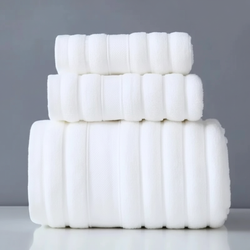 Kira | Cotton Towel Set | 100% Cotton, Soft & Absorbent | 3-Piece