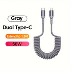 Esma | USB-C Charging Cable | 100W Fast Charge, Spring Design | Buy 1 Get 1 Free