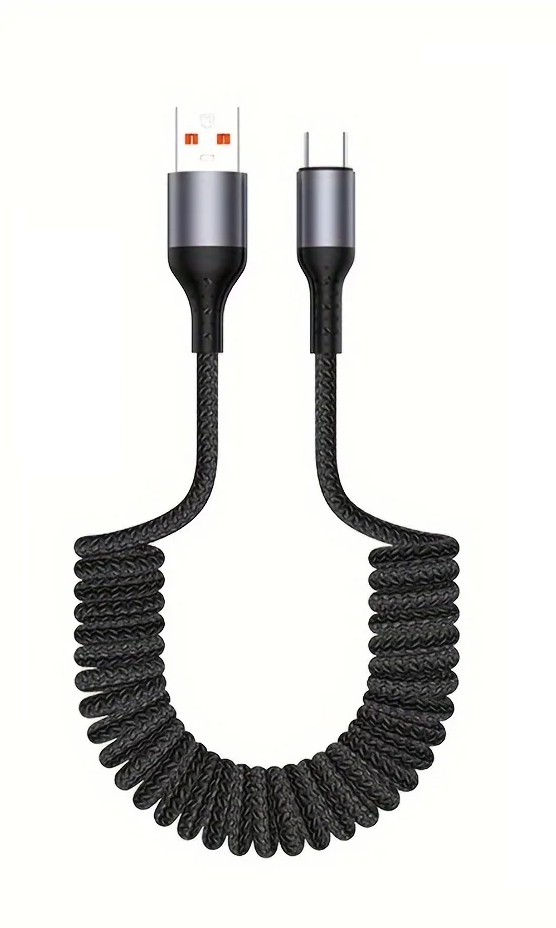 Esma | USB-C Charging Cable | 100W Fast Charge, Spring Design | Buy 1 Get 1 Free