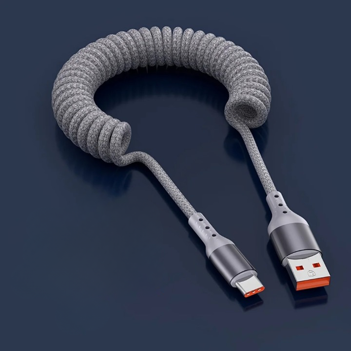 Esma | USB-C Charging Cable | 100W Fast Charge, Spring Design | Buy 1 Get 1 Free