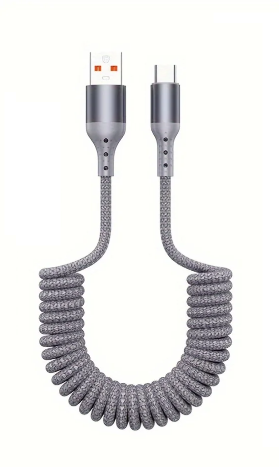 Esma | USB-C Charging Cable | 100W Fast Charge, Spring Design | Buy 1 Get 1 Free