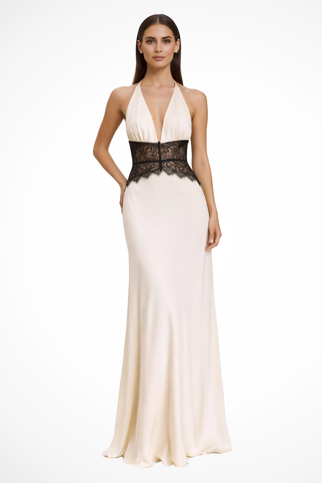 Mila | Women's Halter Neck Backless Maxi Dress | Wedding Guest