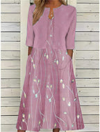 Jolie | Two Piece Midi Dress | Flowy Skirt Set, Flattering Fit | Women