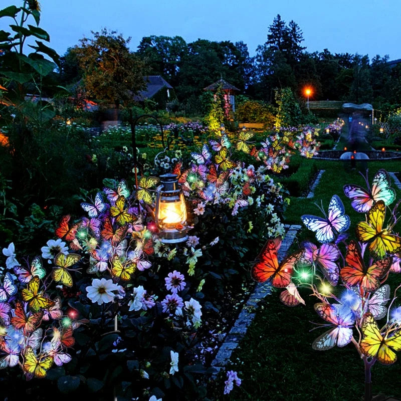 Aria | Solar Butterfly Lights | Outdoor Garden Decor | IP65, 56 LED
