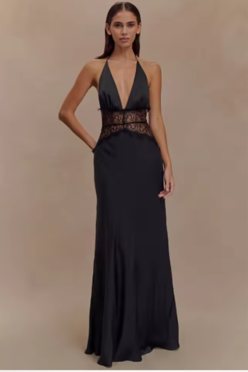 Mila | Women's Halter Neck Backless Maxi Dress | Wedding Guest