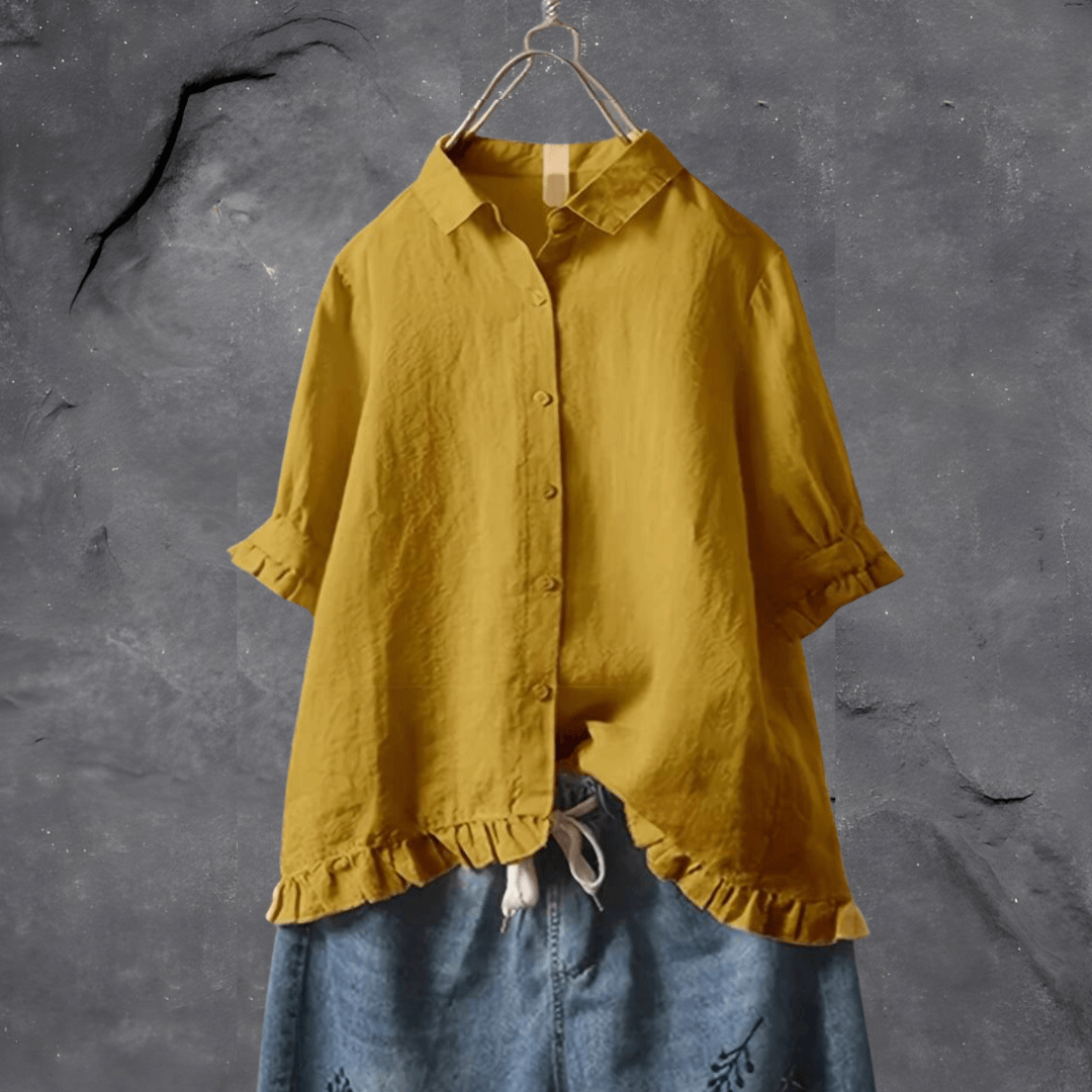 Posy | Women's Button-Down Shirt | Loose Fit, Casual Blouse