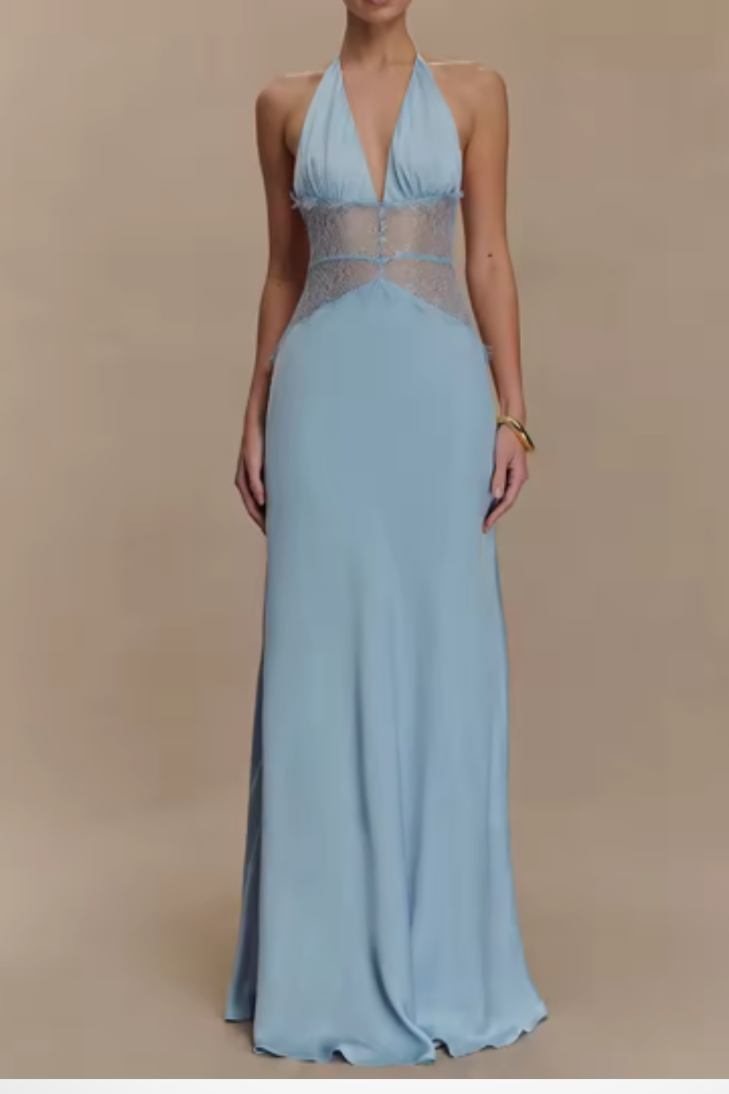 Mila | Women's Halter Neck Backless Maxi Dress | Wedding Guest