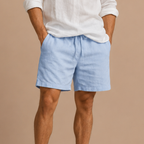 Mens Swim Shorts Lightweight Knee Length Loose Fit Drawstring Waist