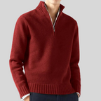Calla | Men's Half-Zip Pullover Sweater | Wool Blend, Warm