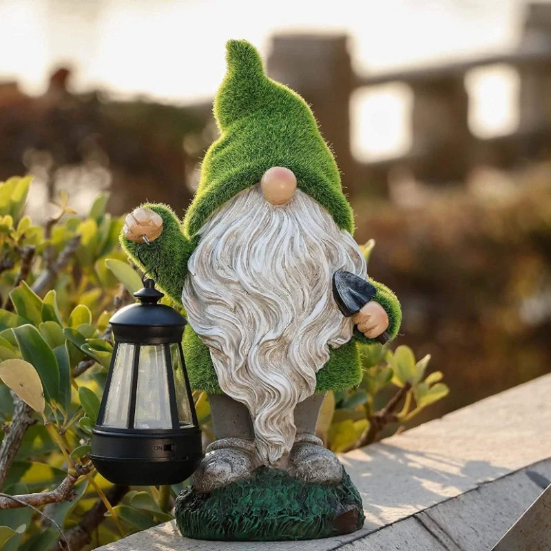 Linnea | Solar Garden Gnomes | Outdoor Decor, Weather-Resistant | Warm White Glow
