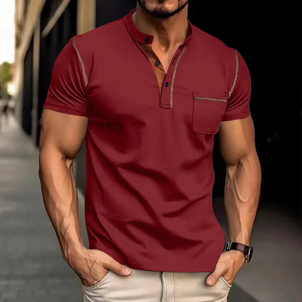 Maren | Men's Polo Shirt | Cotton Blend, Regular Fit | Multi-Color