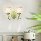 Eira | Wall Lamp | Floral Glass, 3-Step Dimmable, Green | 1 or 2 Light