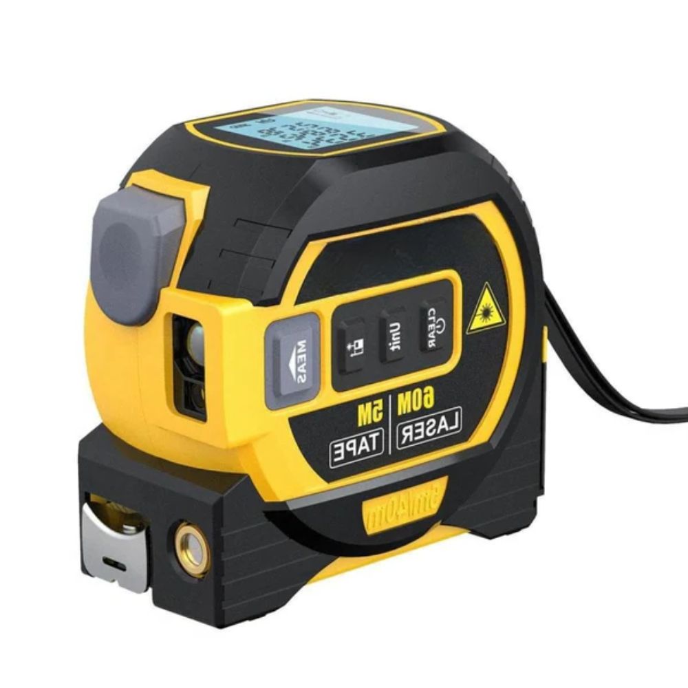Wynne | Laser Tape Measure 3-in-1 | Infrared Rangefinder, LCD Display | 16.4 ft