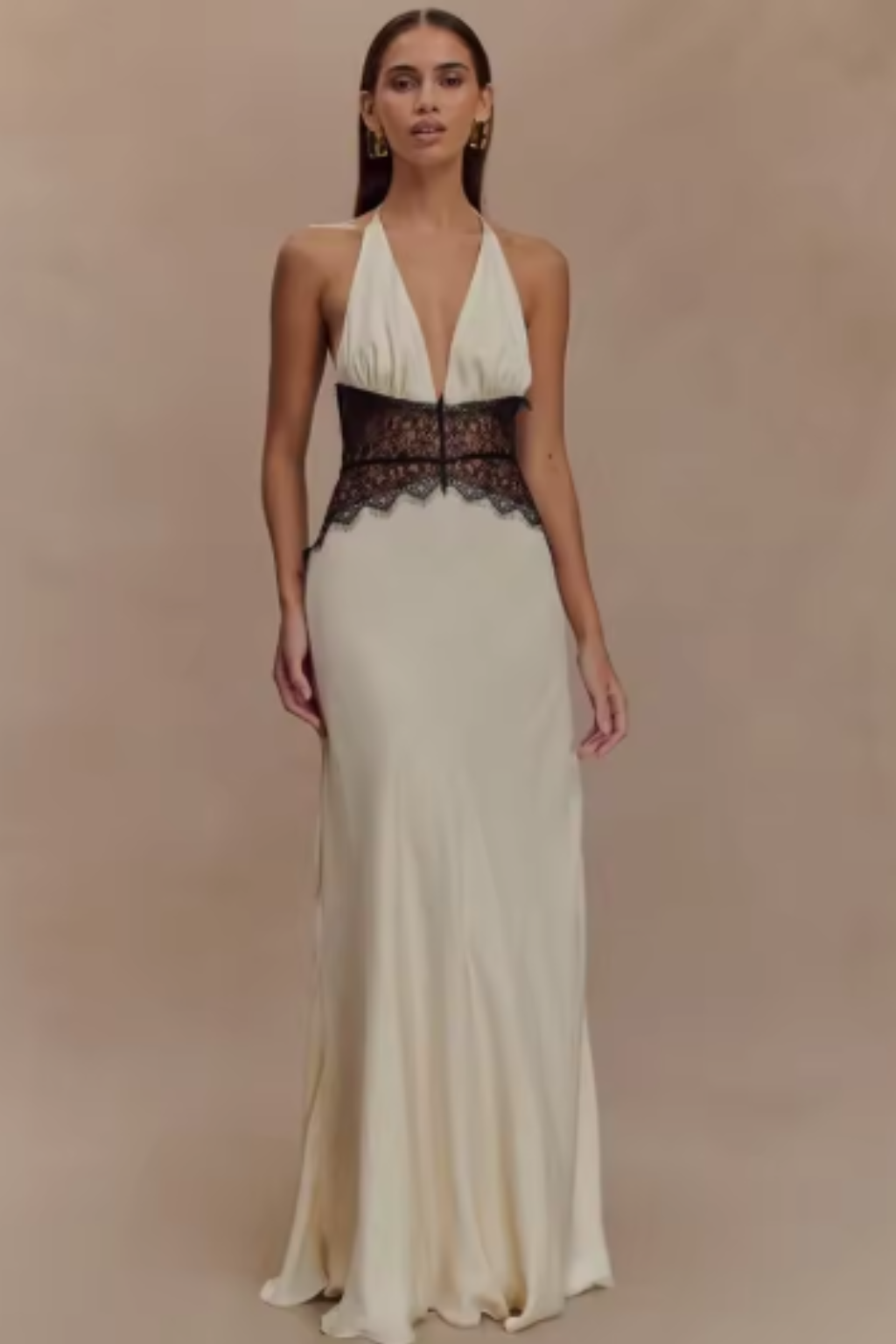 Mila | Women's Halter Neck Backless Maxi Dress | Wedding Guest