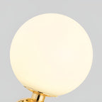 Opal | Table Lamp | Hand-Blown Glass, Nordic Style | Gold & Black